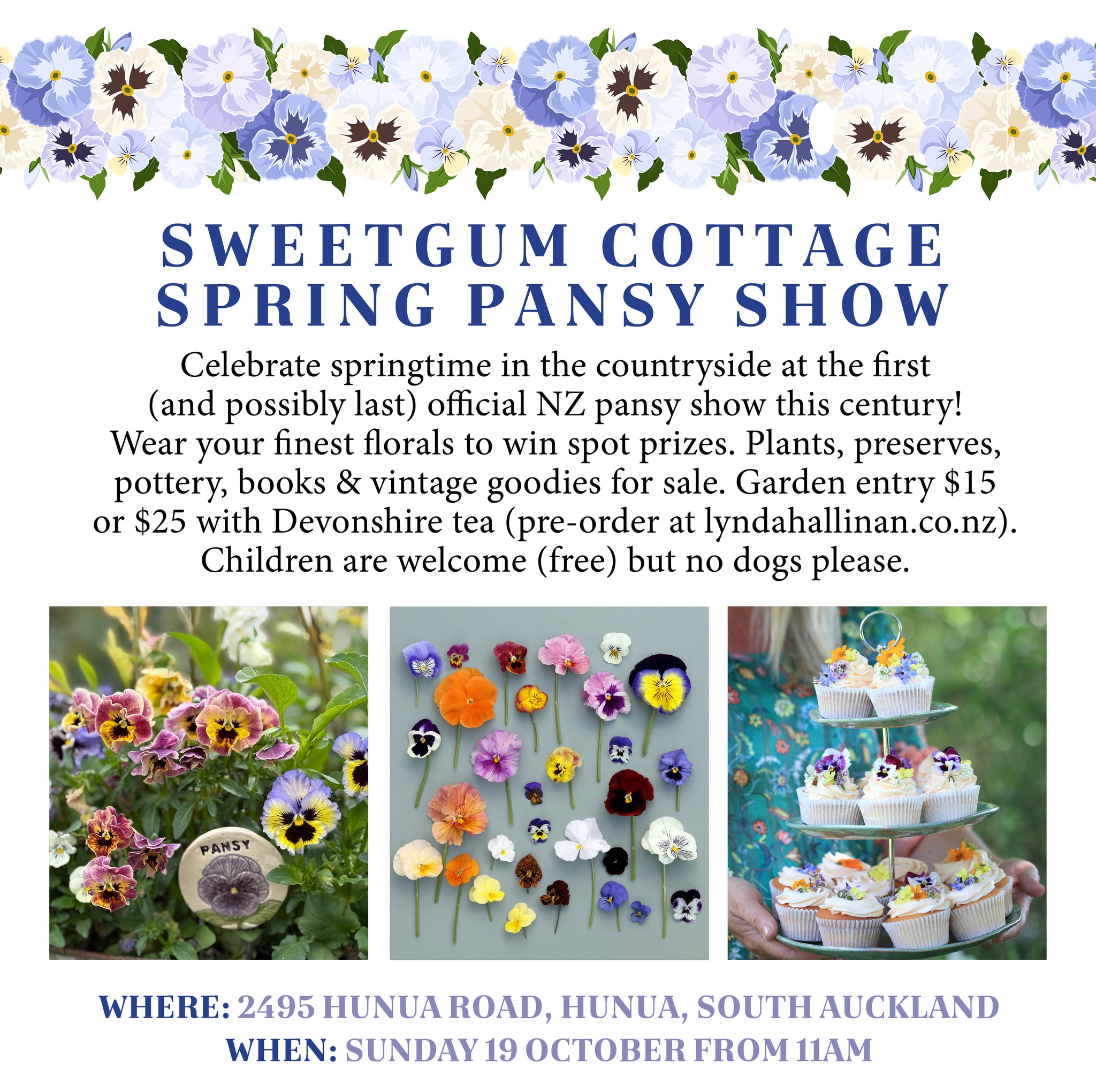 Pansy Show & Garden Open Day WITH Devonshire Tea